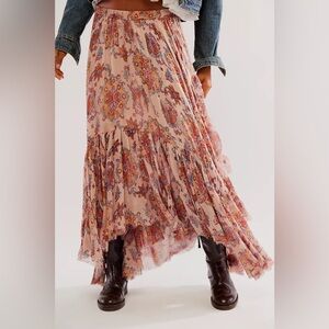 Free People FP One Clover Skirt in Ivory Combo Small